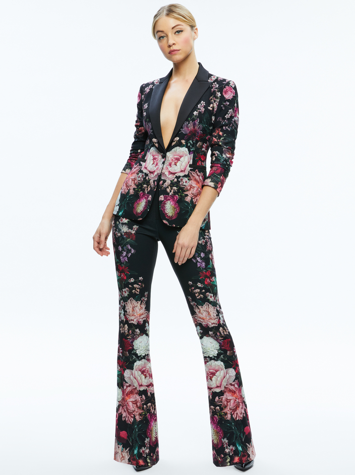 BREANN LONG FITTED BLAZER + OLIVIA BOOTCUT PANT - 