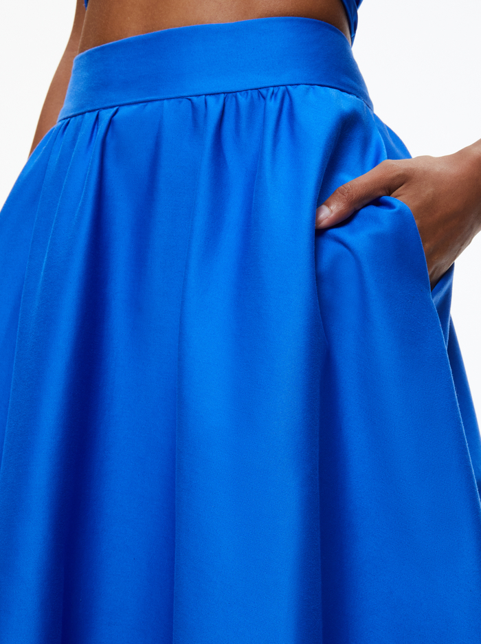 EARLA HIGH WAISTED MIDI SKIRT - BEYOND STRIPE image 3 - Alice And Olivia