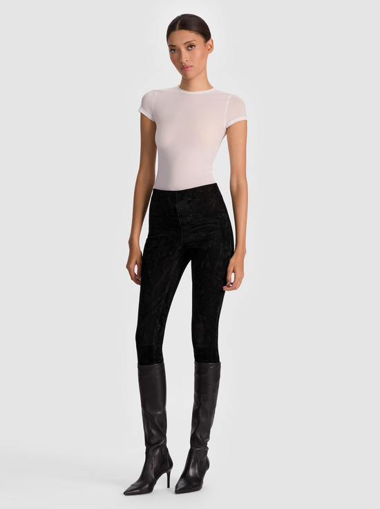 BLACK-LENNOX SUEDE LEGGING
