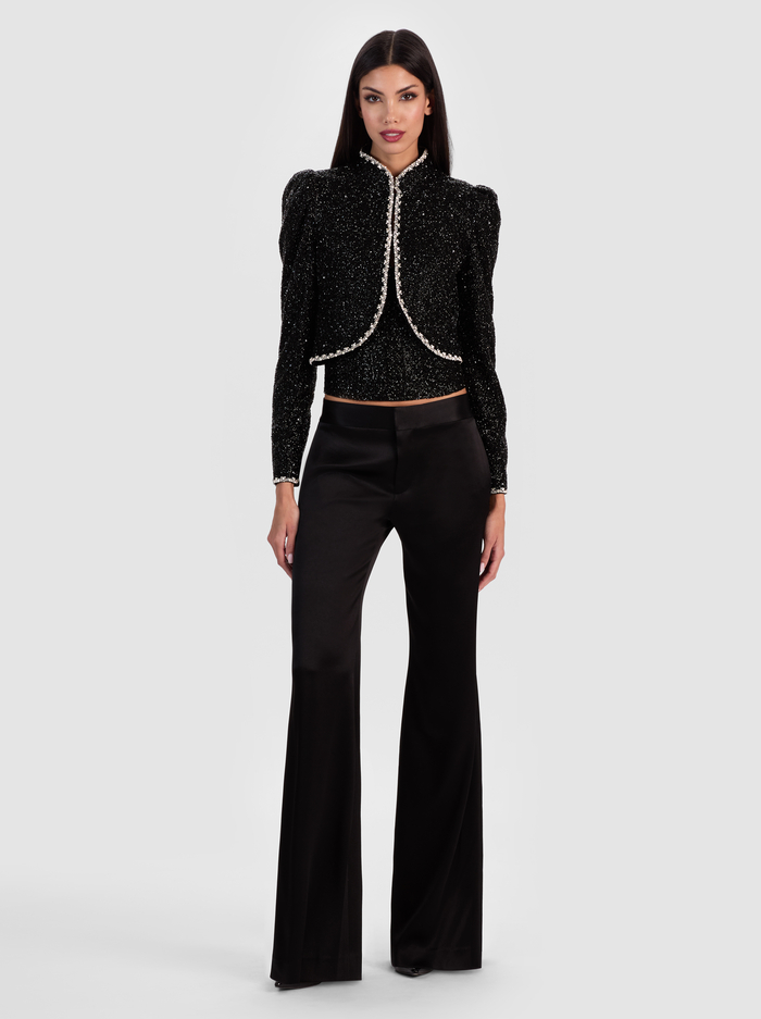 SHANE WIDE LEG PANT - BLACK image 1 - Alice And Olivia