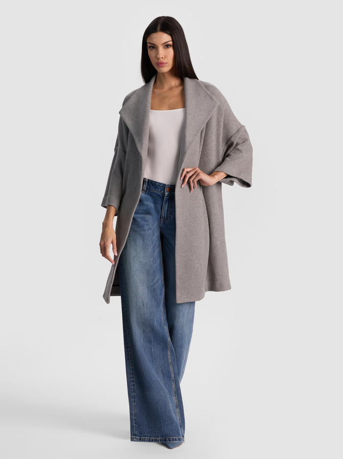 HESTER OPEN FRONT COAT - STORM GREY image 4 - ALICE + OLIVIA