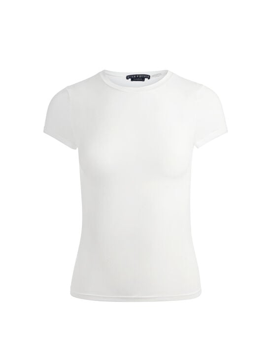 OFF WHITE-HOTTIE SHRUNKEN BABY TEE