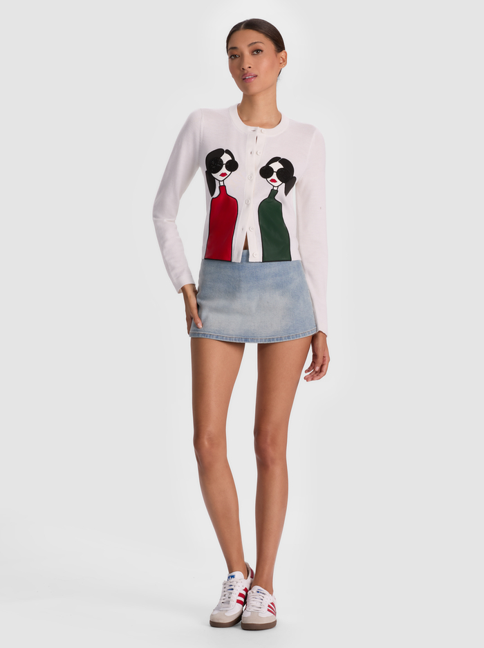 RUTHY STACEFACE CARDIGAN - TWIN STACE image 1 - Alice And Olivia
