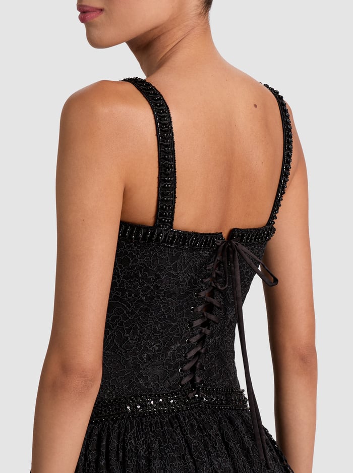 ZENA LACE MAXI DRESS - BLACK image 1 - Alice And Olivia