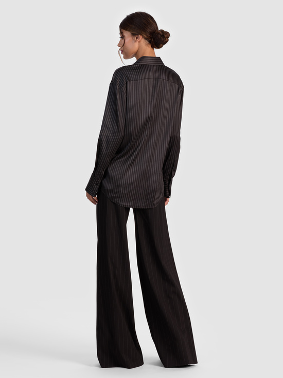 BLACK/OFF WHITE-PERFECT BUTTON DOWN