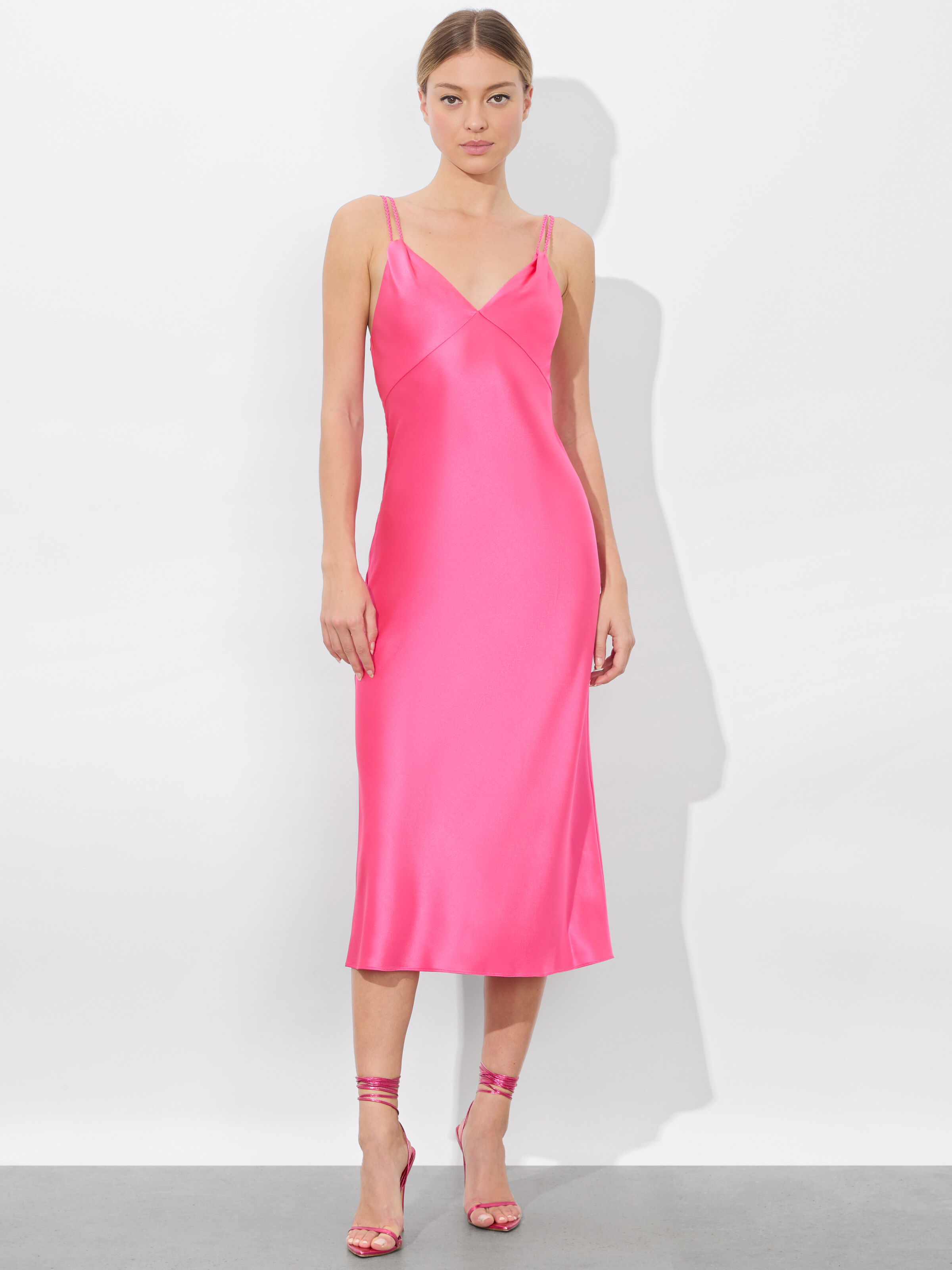 Kiro Slip Dress In Wild Pink | Alice + Olivia