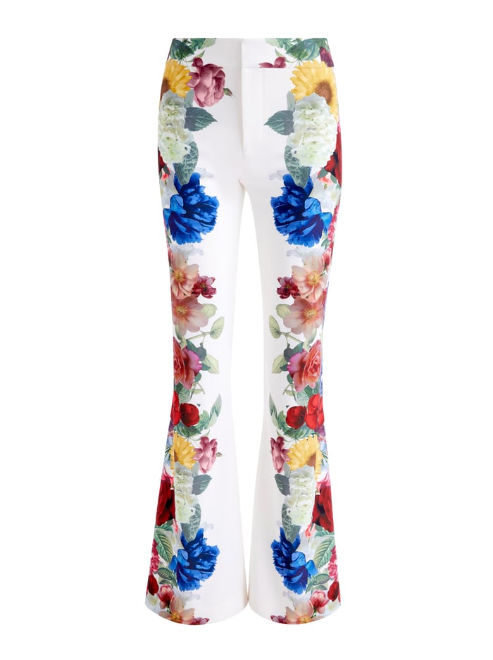 ANDREW PANT - GARDEN BRUNCH OFF WHITE image 6 - Alice And Olivia