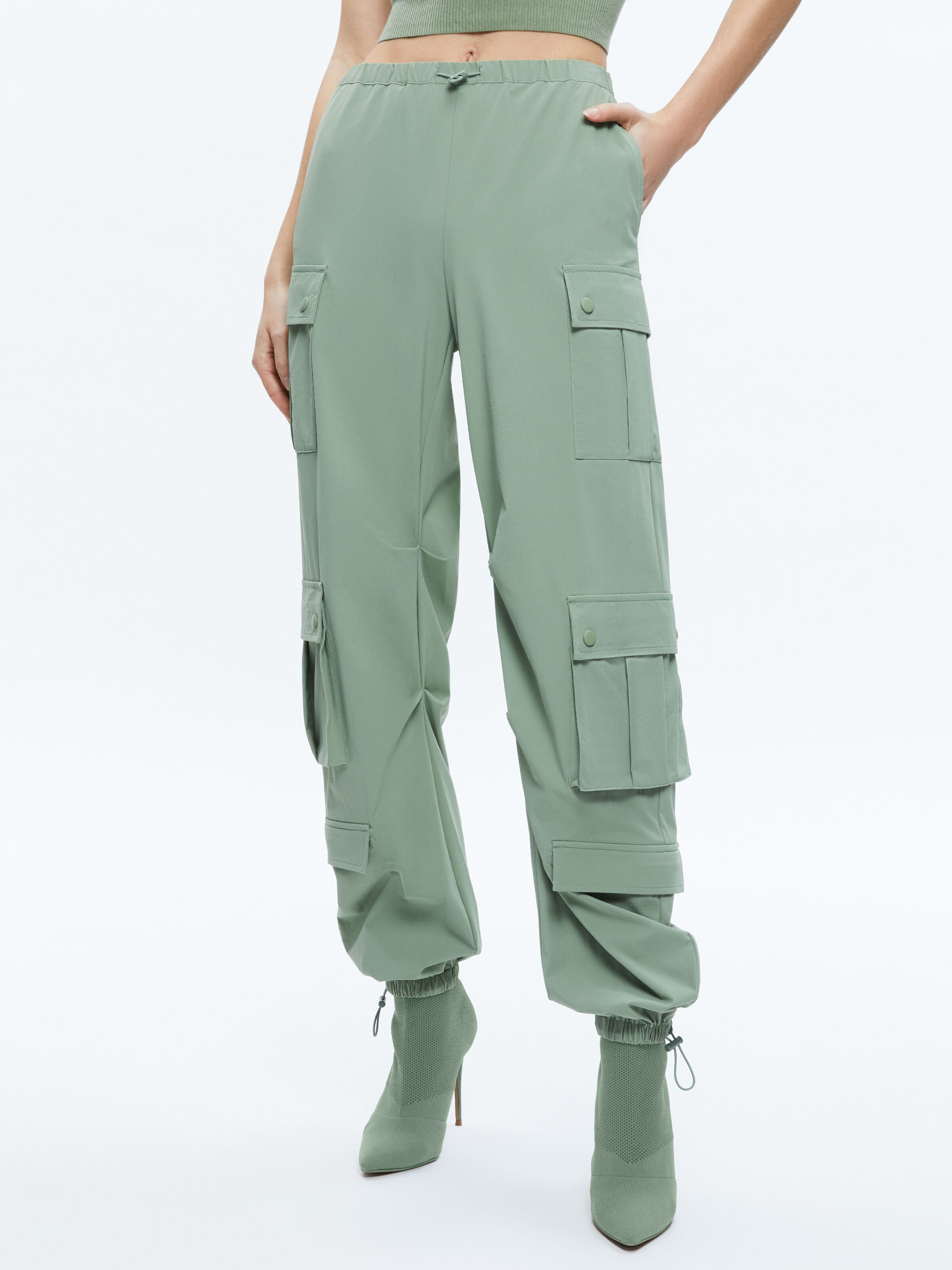 Sage green cargo pants best sale