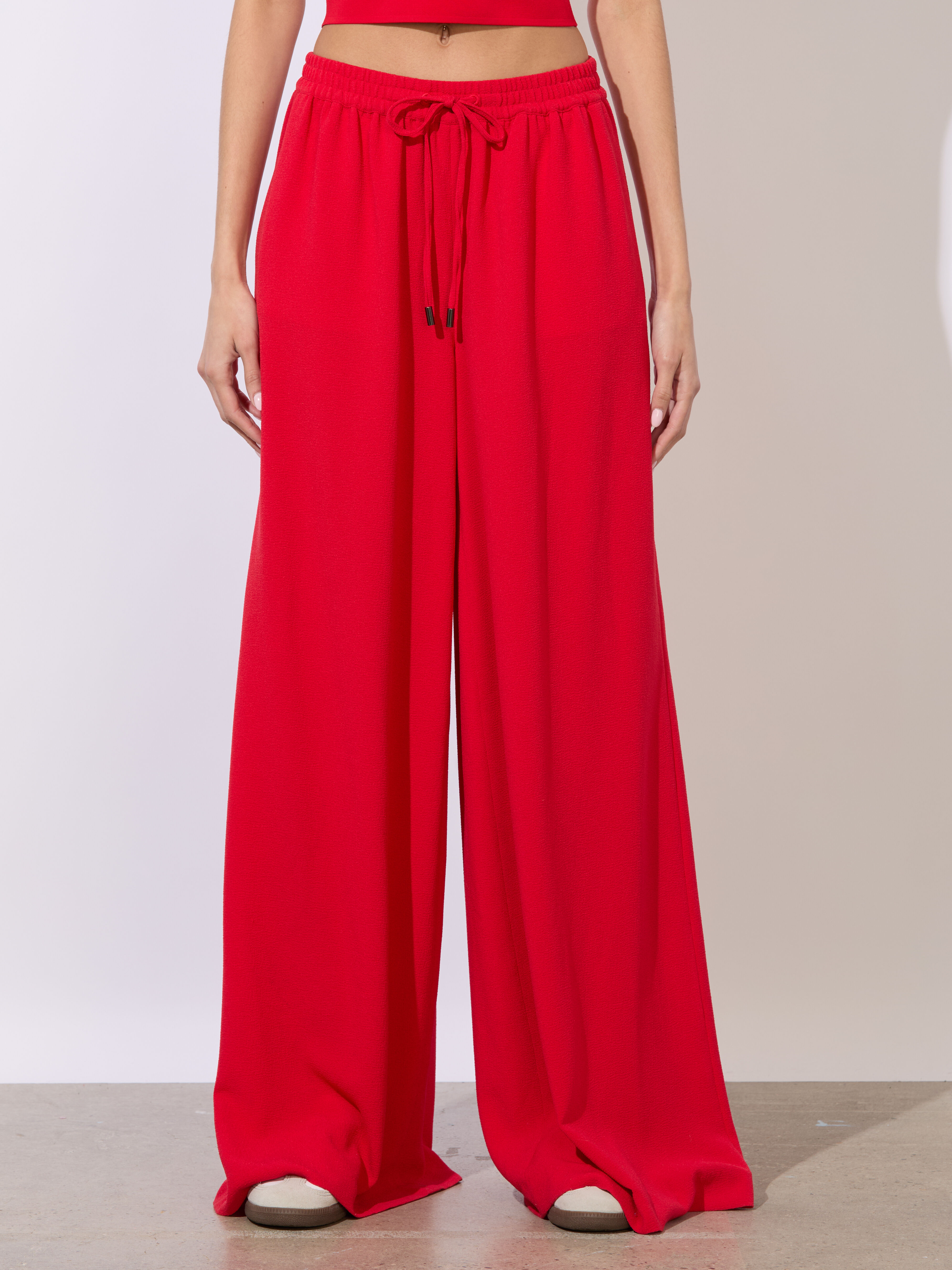 Ojai Wide Leg Pant In Bright Ruby | Alice + Olivia
