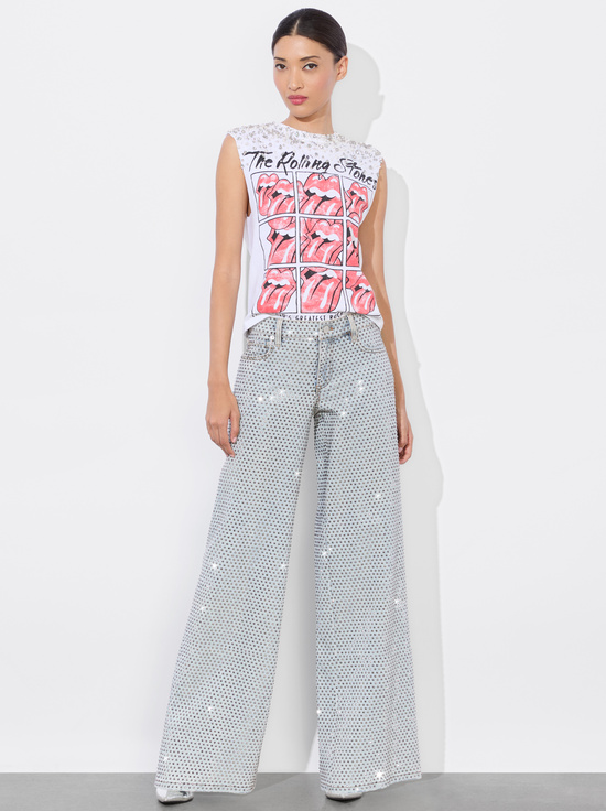 OFF WHITE MULTI-MICAH MUSCLE TANK