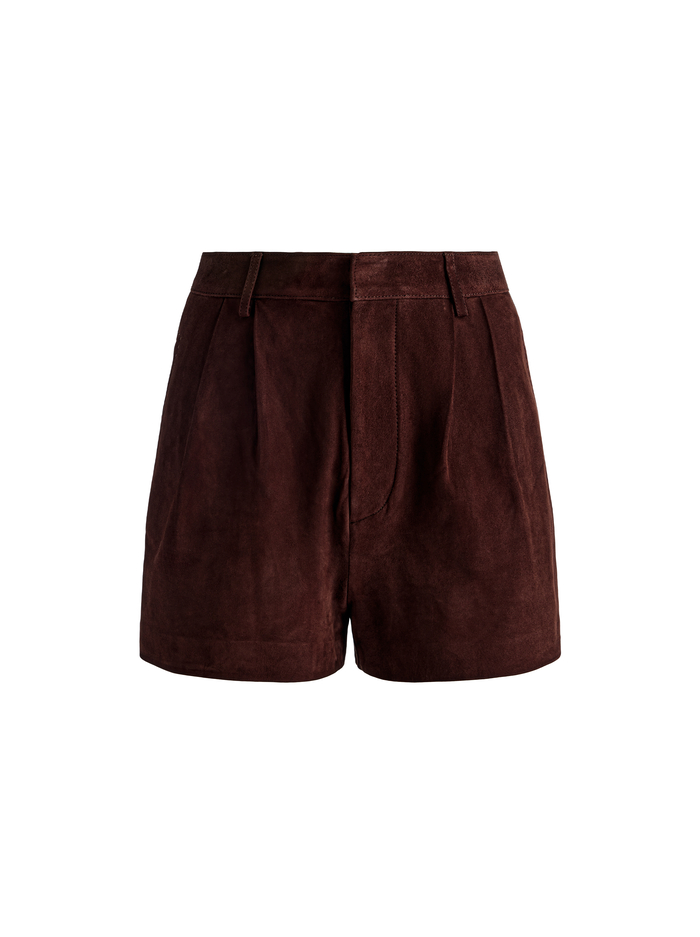 CONRY SUEDE SHORT - DARK CHOCOLATE image 5 - Alice And Olivia
