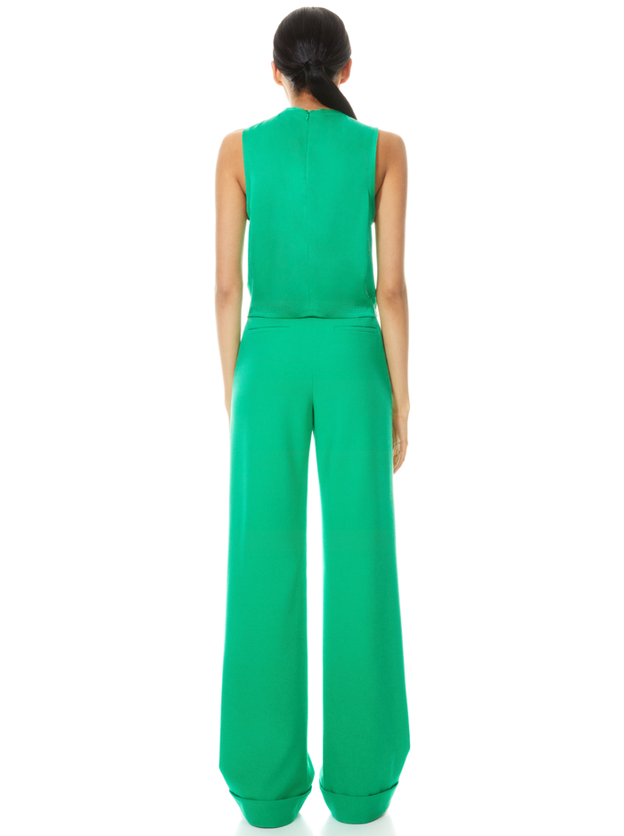 REGGIE MUSCLE TANK - MINT KELLY image 1 - Alice And Olivia