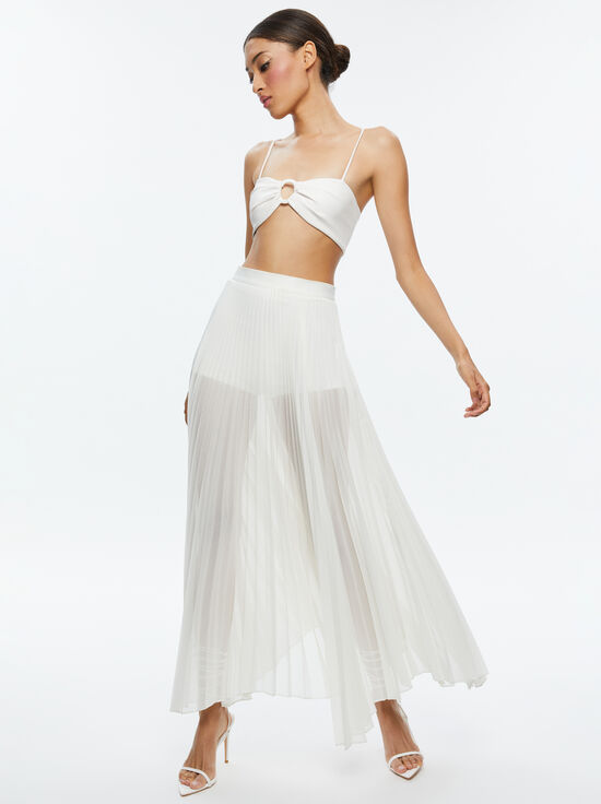 OFF WHITE-ESSIE VEGAN LEATHER BRA TOP