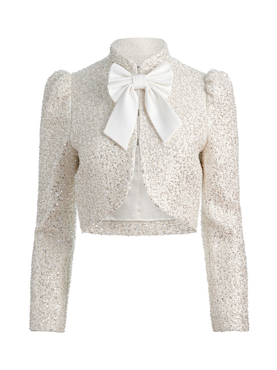 OFF WHITE-ILARIA EMBELLISHED JACKET