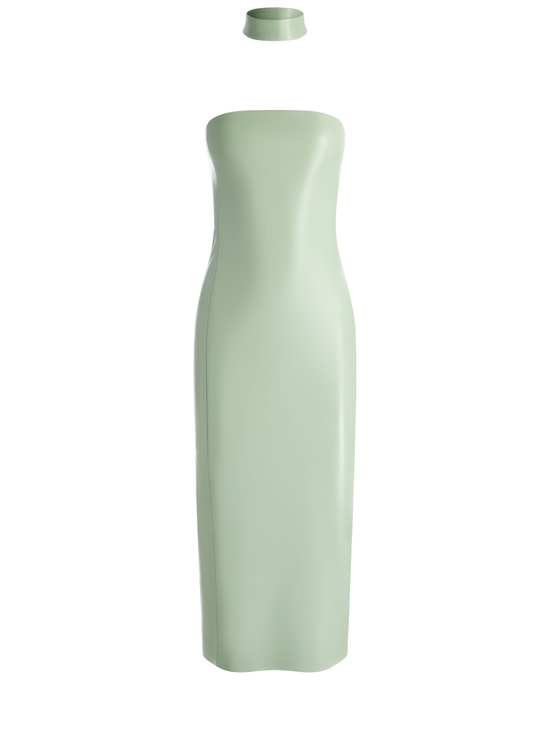 SAGE-GEORGIE VEGAN MIDI DRESS