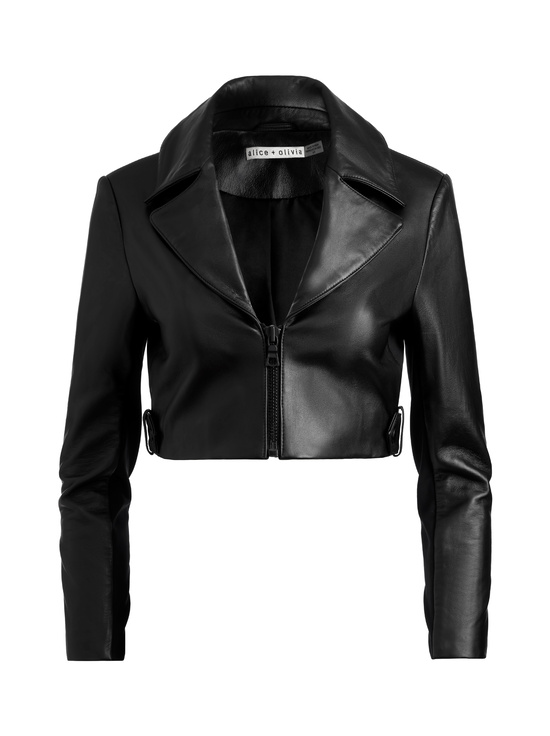 BLACK-YARDLEY LEATHER JACKET