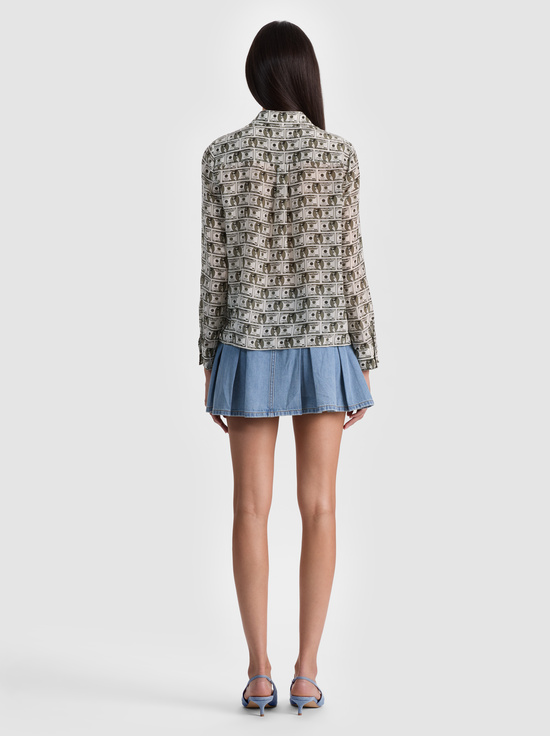PAYDAY MULTI-WILLA STACEFACE SILK BLOUSE