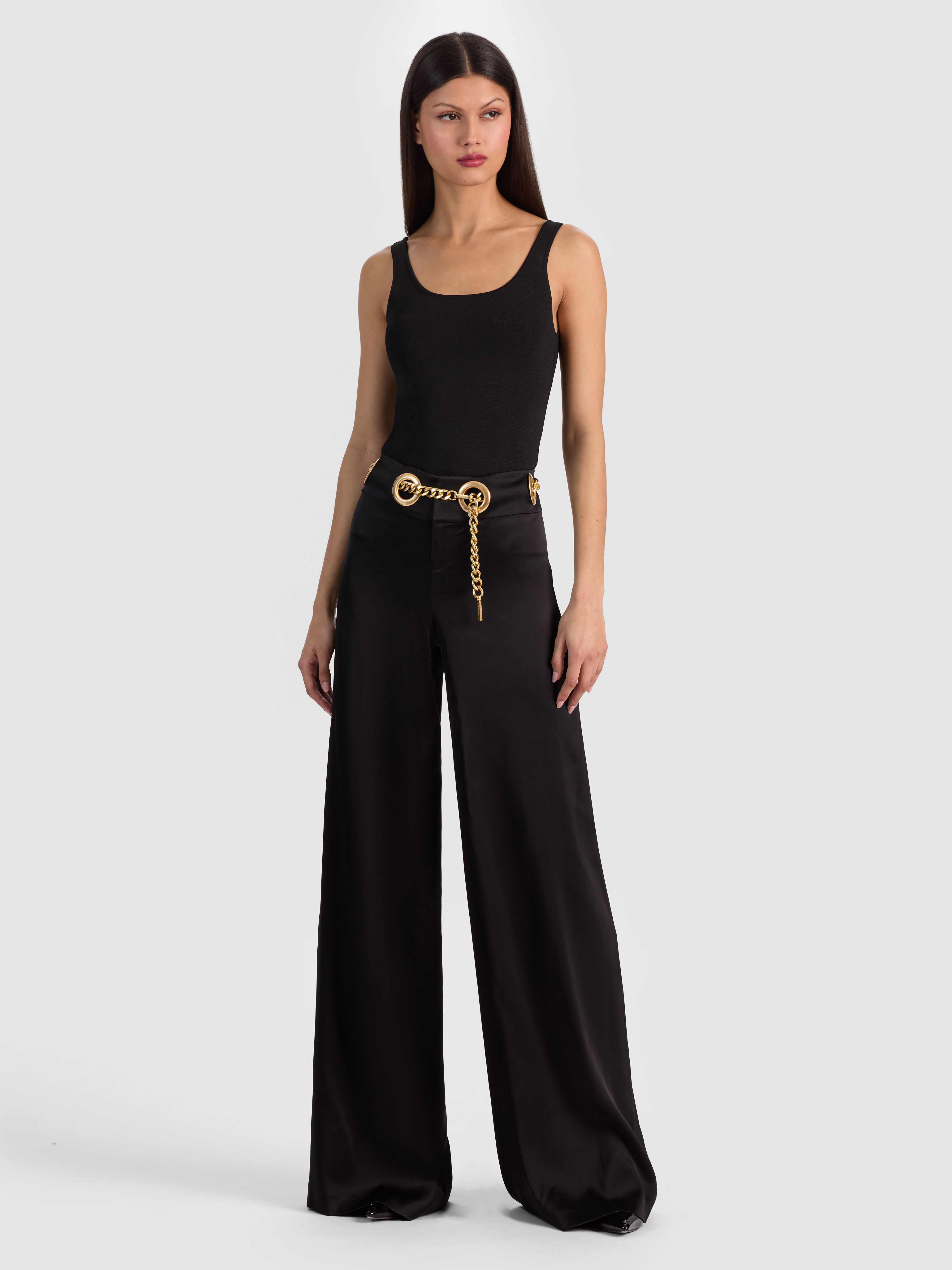 DECLAN PULL ON GENIE PANT in BLACK | ALICE + OLIVIA
