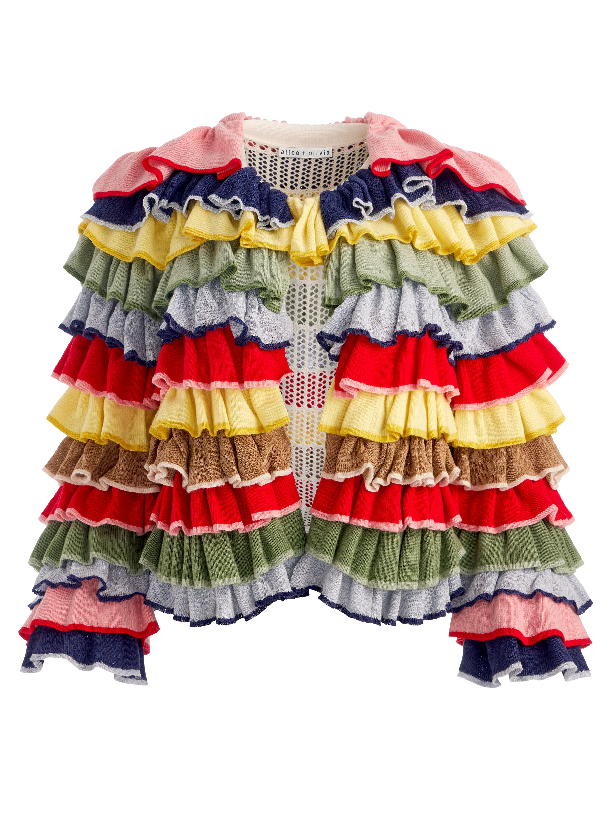 美品 alice+olivia レースニットカーディガン 生成り XS*BD65 ODAKHA】クレイジーレースニットカーディガン – ファッション