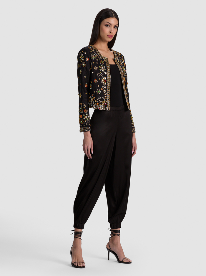 KIDMAN EMBELLISHED JACKET - BLACK/MULTI image 4 - ALICE + OLIVIA