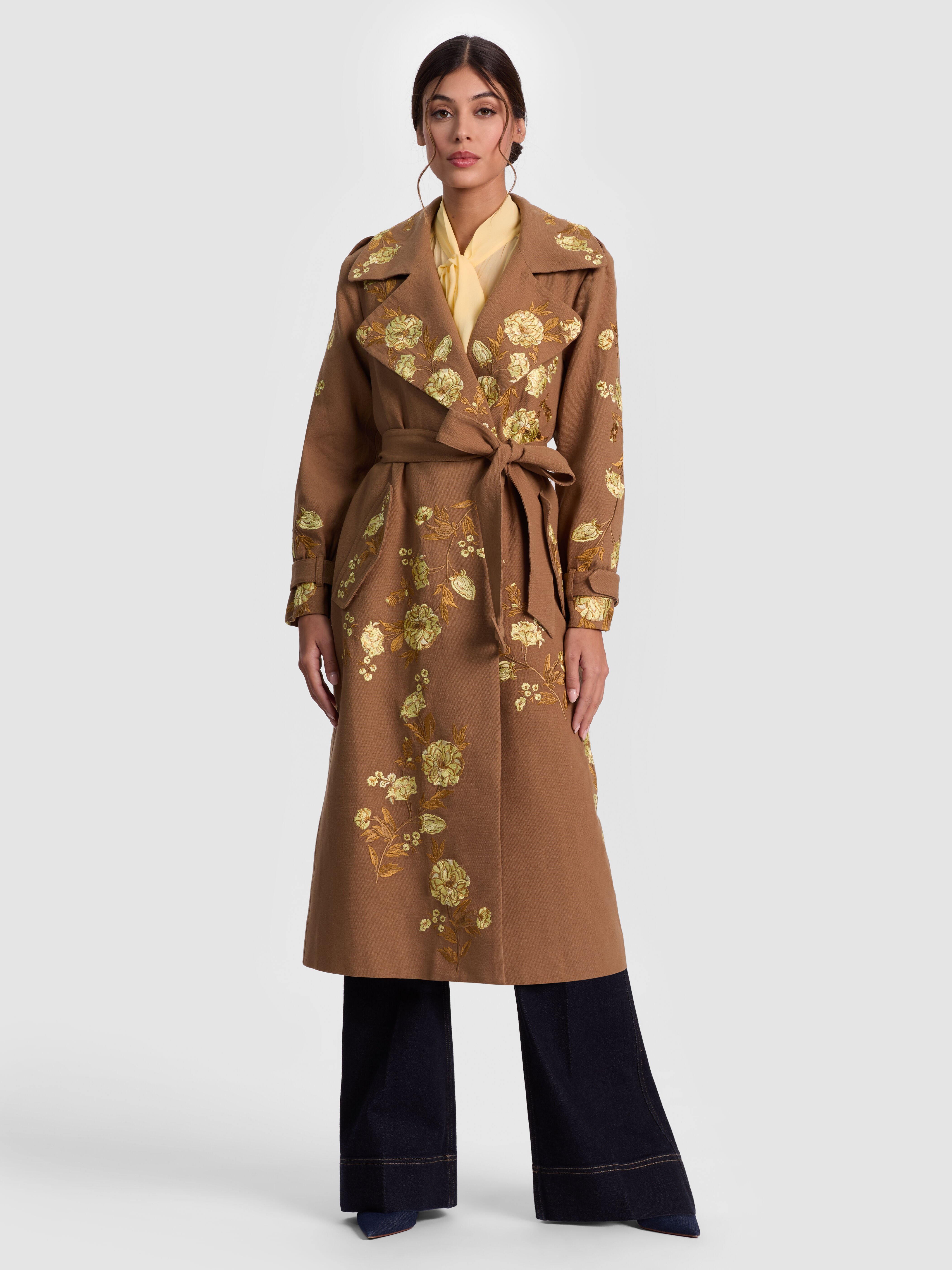 Delora Floral Crewneck Midi Dress In Essential Floral | Alice + Olivia