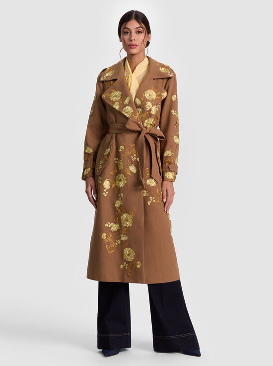 NEVADA EMBROIDERED TRENCH COAT