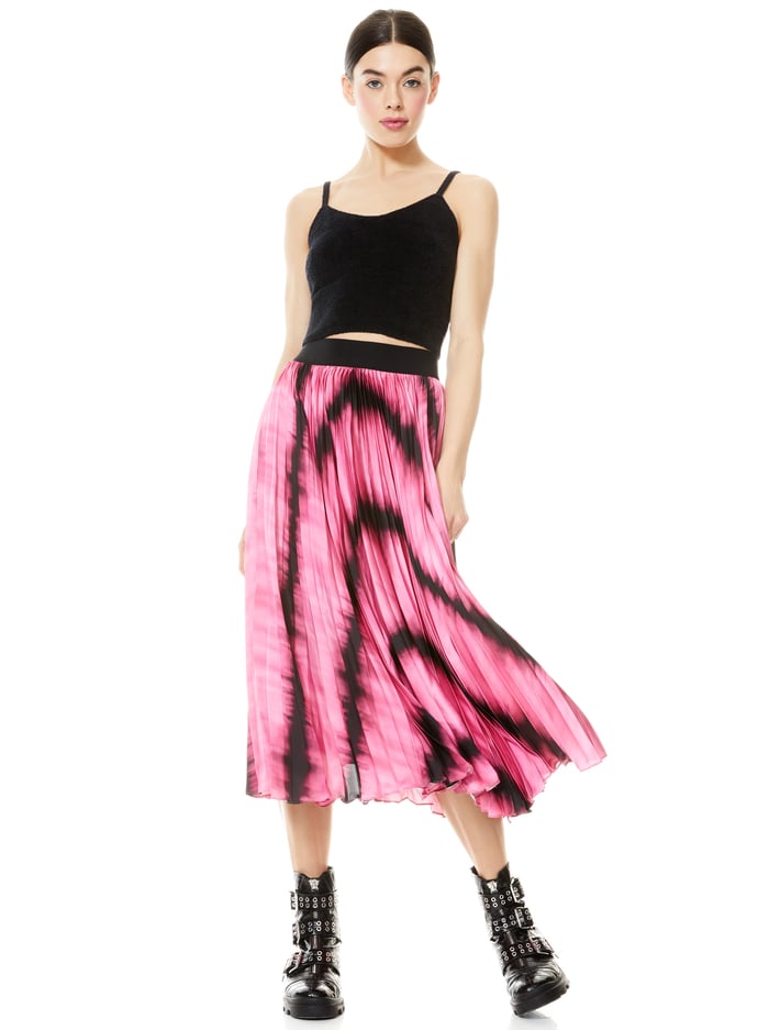RHEA FUZZY CROPPED TANK - BLACK image 2 - Alice And Olivia