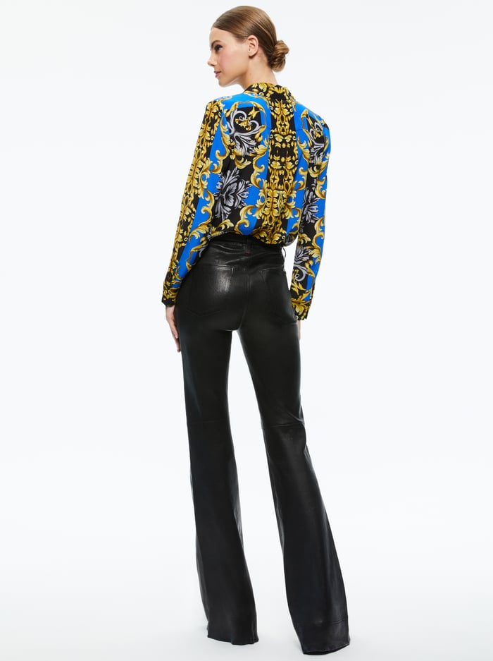 WILLA SILK BLOUSE - REGAL ROMANCE SAPPHIRE image 1 - ALICE + OLIVIA