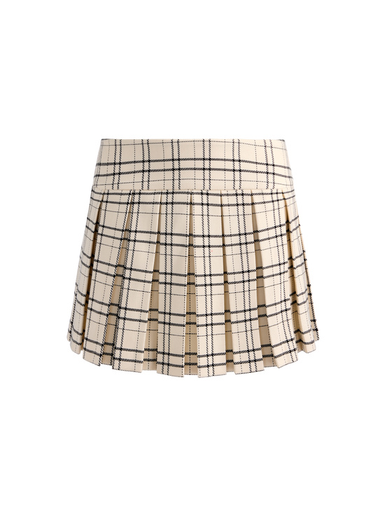 COOL GIRL PLAID-EMILIE TWEED MINI SKORT