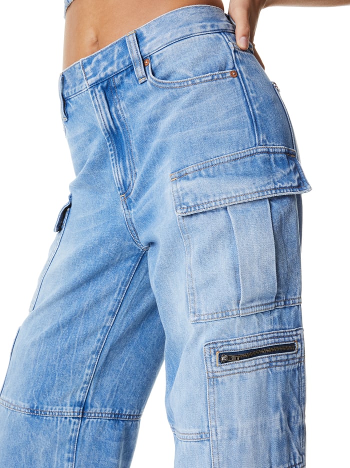 CAY CARGO JEAN - BREA BLUE image 3 - Alice And Olivia