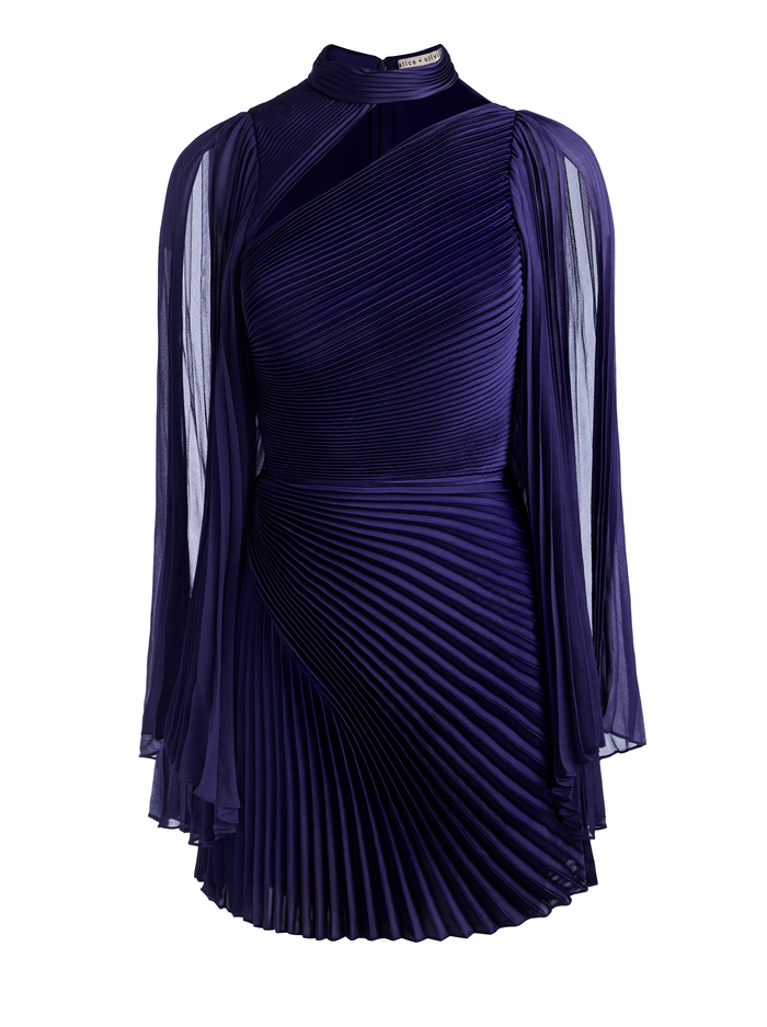 AURELIE MINI DRESS - MIDNIGHT BLUE image 6 - Alice And Olivia