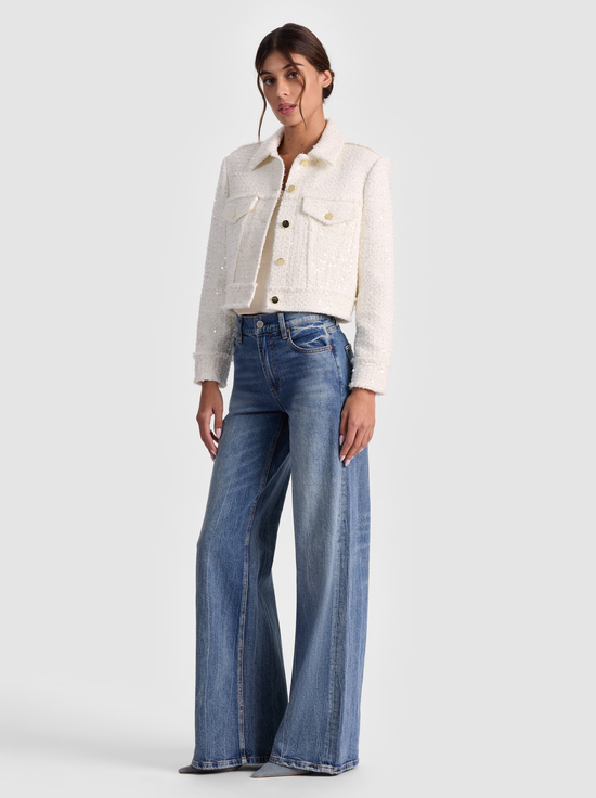 OFF WHITE-CHLOE TWEED JACKET