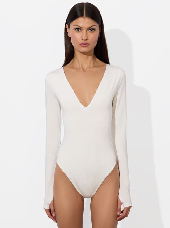 OFF WHITE-OLEA LONG SLEEVE BODYSUIT