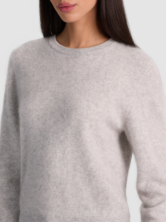 CAROLEE CASHMERE PULLOVER - STORM GREY HEATHER image 3 - Alice And Olivia