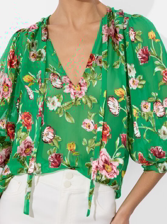HAMPTONS FLORAL SMALL-MORANNE BLOUSE