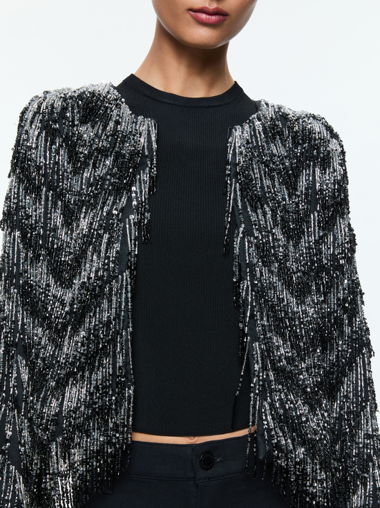 BLACK/SILVER-KIDMAN JACKET