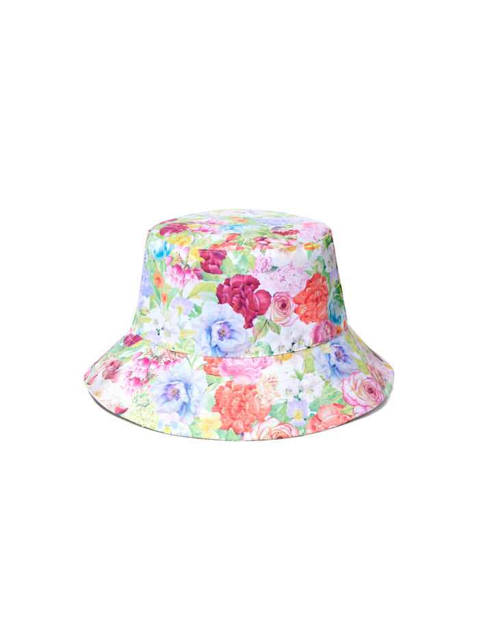 LIYA REVERSIBLE BUCKET HAT - DAWN FLORAL - Alice And Olivia