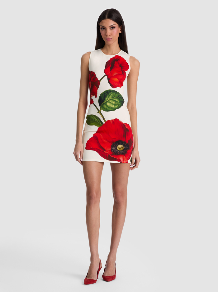 WYNELL FITTED MINI DRESS - SUMMER POPPY - ALICE + OLIVIA