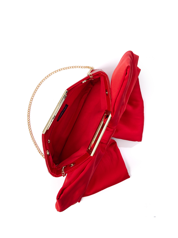 SEMIRA BOW BAG - BRIGHT RUBY image 4 - Alice And Olivia