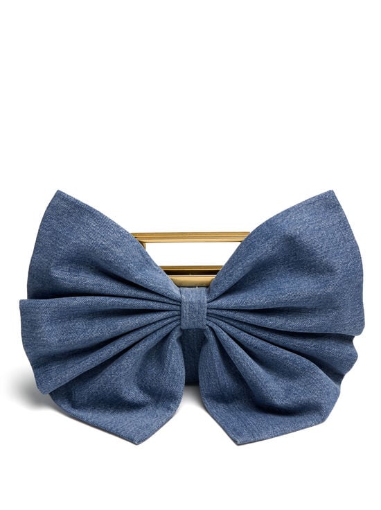BROOKLYN BLUE-RAVEN BOW BAG