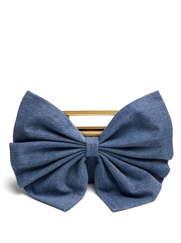 RAVEN BOW BAG - BROOKLYN BLUE image 2 - Alice And Olivia