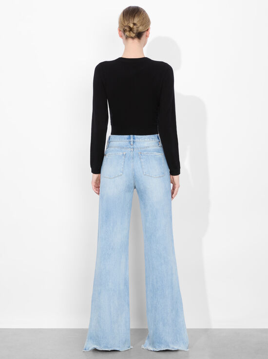 GEMMA LIGHT BLUE-WEEZY SLIT JEAN