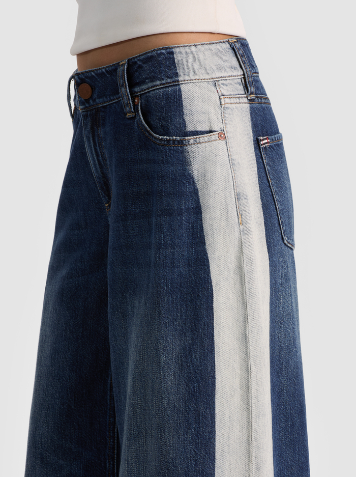 STU SIDE STRIPE JEAN - DANICA DARK INDIGO image 3 - ALICE + OLIVIA