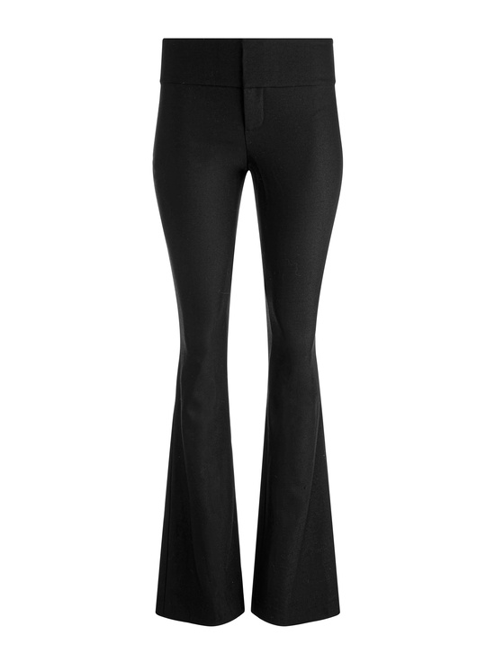 BLACK-OLIVIA WOOL BOOTCUT PANT