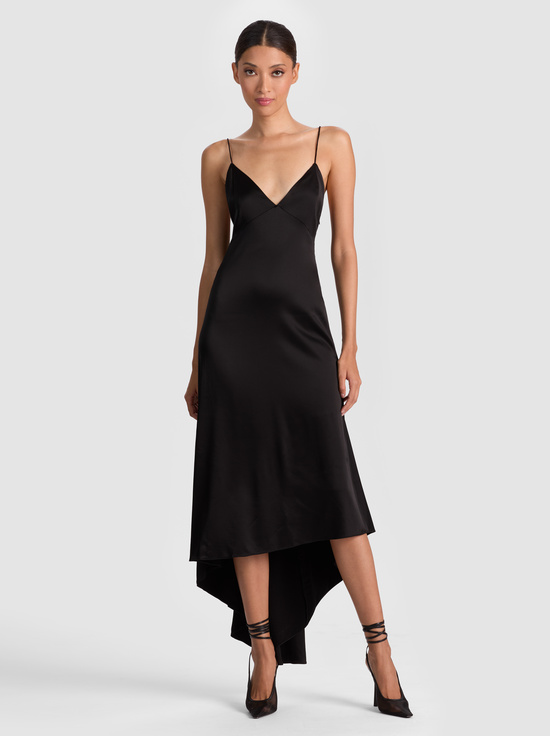 BLACK-LUCIANA SLIP DRESS