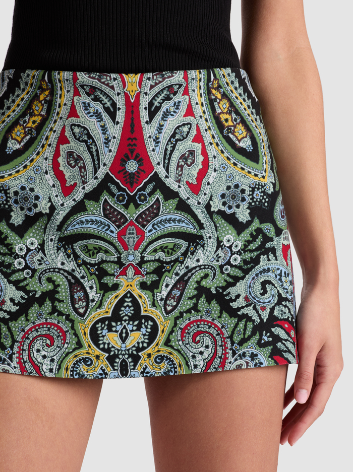 MACE MINI SKORT - PAISLEY POEM image 4 - Alice And Olivia