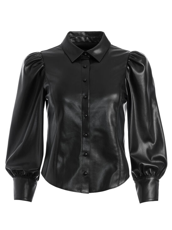 BLACK-NADINE VEGAN TOP