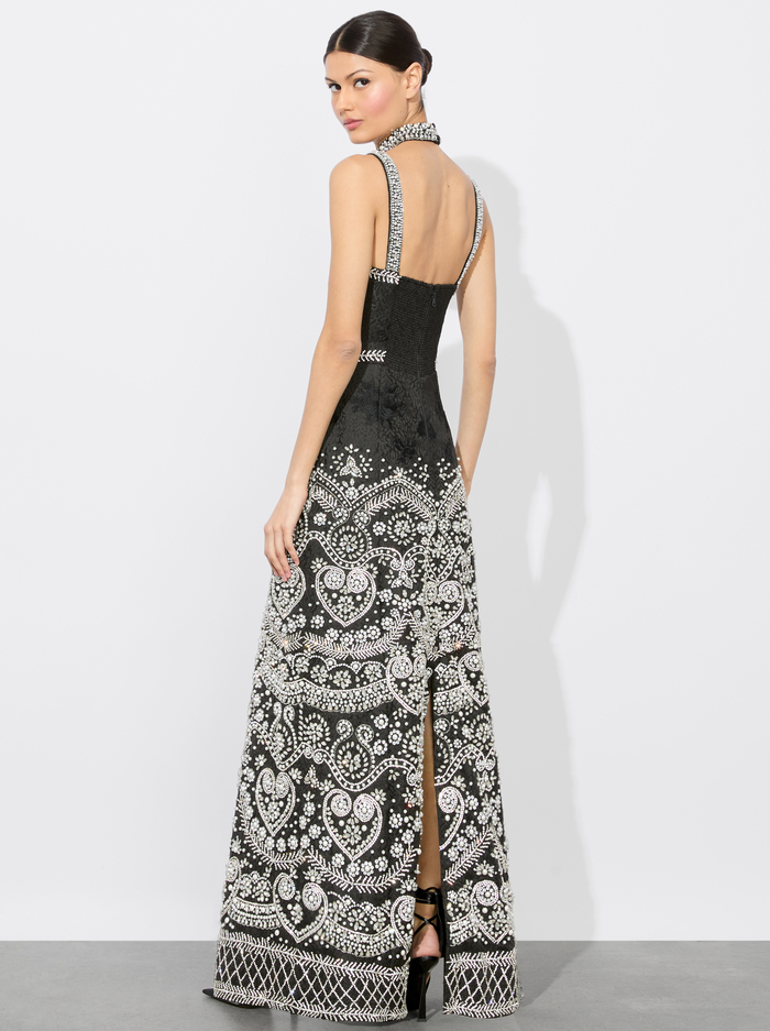PAIGE MAXI GOWN - BLACK/MULTI image 2 - Alice And Olivia
