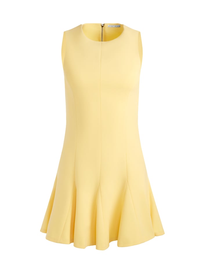 ISA MINI DRESS - BUTTER image 5 - Alice And Olivia
