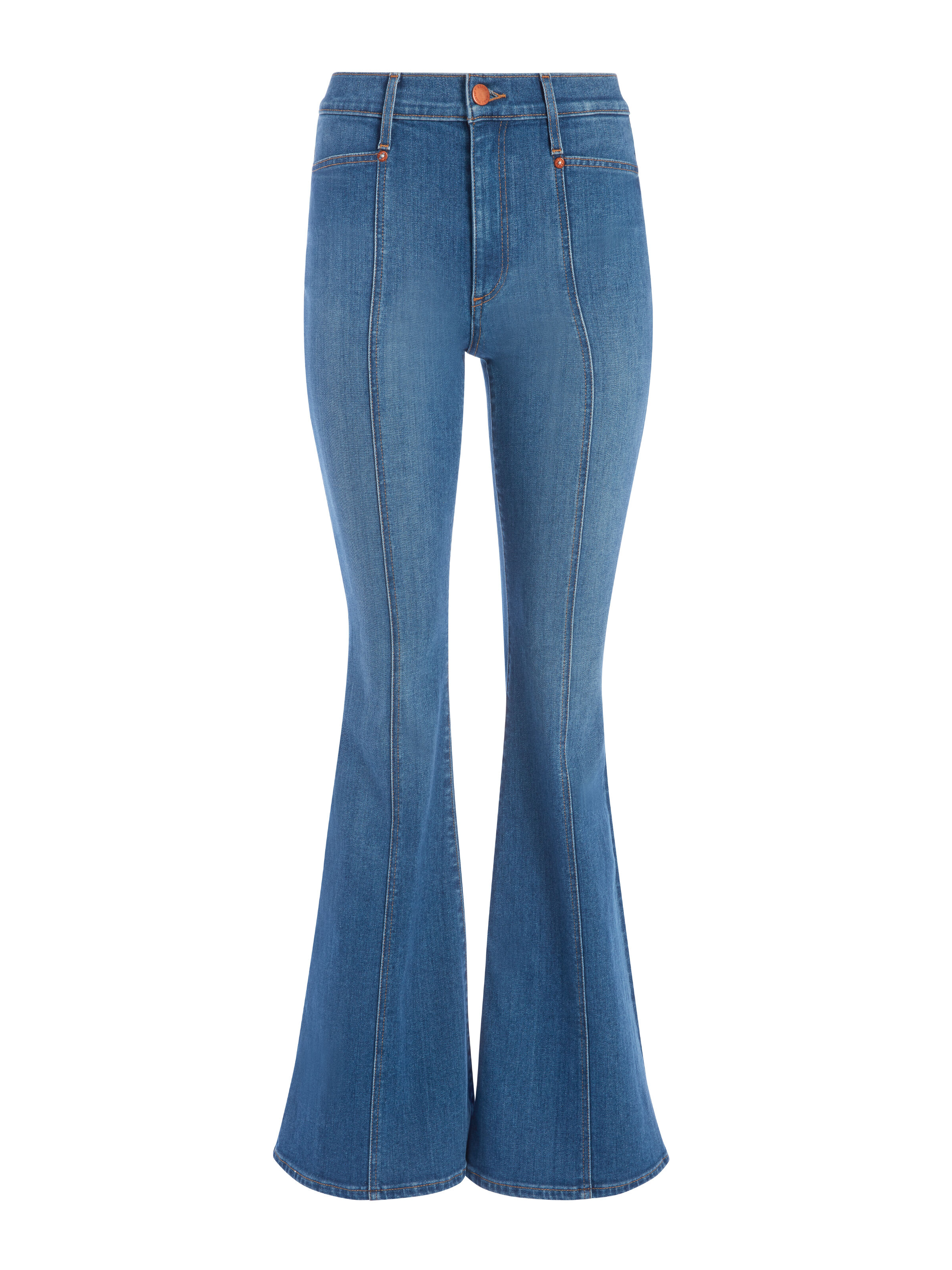 alice and olivia bell bottom jeans